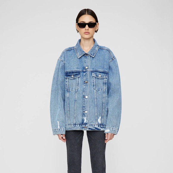 RORY JACKET - VINTAGE BLUE - SIZE L - ANINE BING - PERFECT CONDITION - Picture 3 of 6